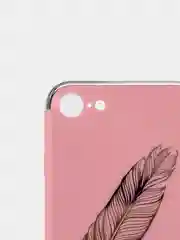 Розовый чехол для iPhone 6 / 6plus, 7-8 / 7-8plus "Принты"