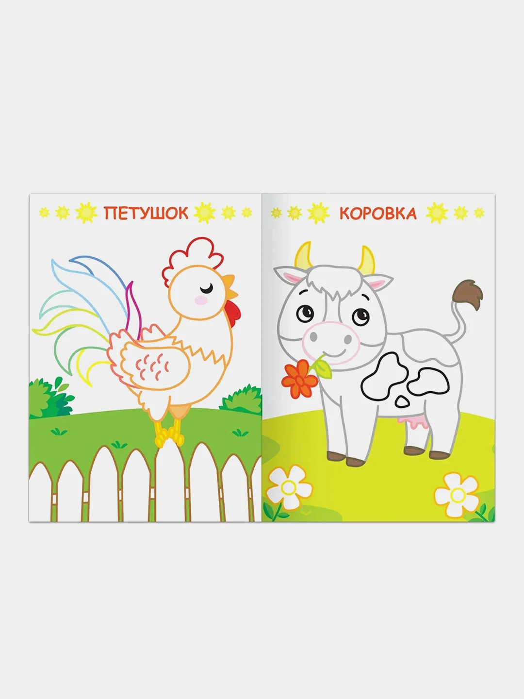 Раскраска "Кто живёт на ферме", 16 страниц