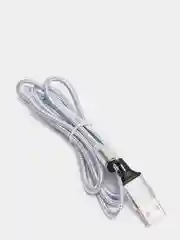 Серебряный кабель для зарядки, 2.1A + магнитный коннектор, Lightning, Type-C, Micro USB, 1 метр