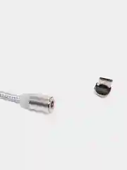 Серебряный кабель для зарядки, 2.1A + магнитный коннектор, Lightning, Type-C, Micro USB, 1 метр