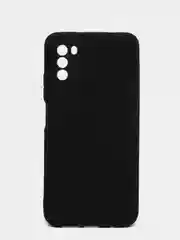 Черный чехол для Xiaomi Poco M3 (Сяоми Поко М3), прозрачный
