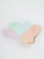 Носки женские короткие, набор 4 пары, разноцветные, хлопковые