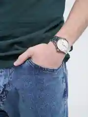 Серебряный мужские наручные часы