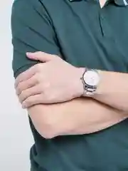 Серебряный мужские наручные часы