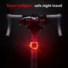 Красный фонарь аккумуляторный для велосипеда, USB, задний, светодиодный