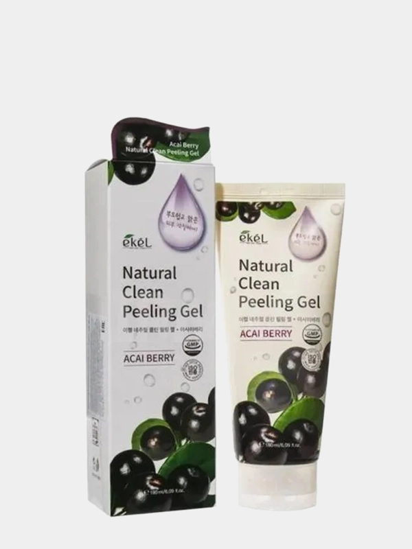 EKEL Пилинг-скатка с экстрактом ягод асаи Natural Clean peeling gel Acai Barry