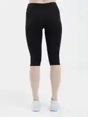 Черный лосины короткие из трикотажа, женские облегающие легинсы