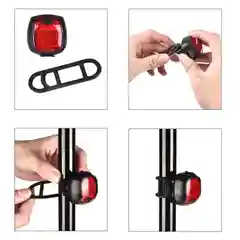 Красный фонарь аккумуляторный для велосипеда, USB, задний, светодиодный