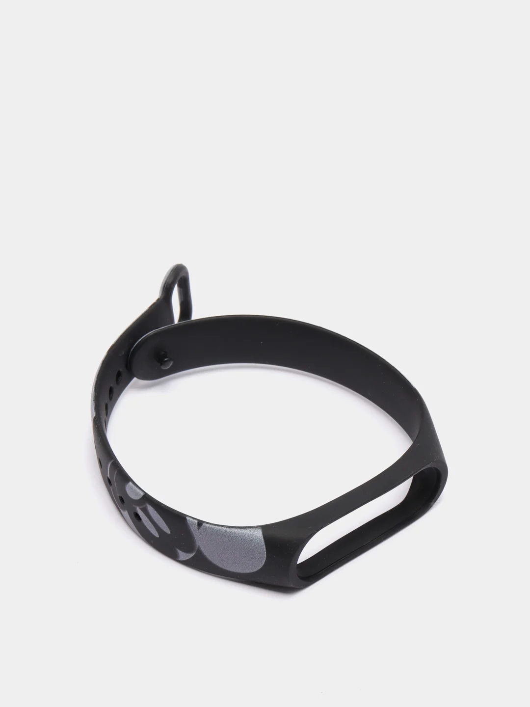 Угольный силиконовый ремешок с принтом для Xiaomi Mi Band 7 / 3 / 4 / 5 / 6
