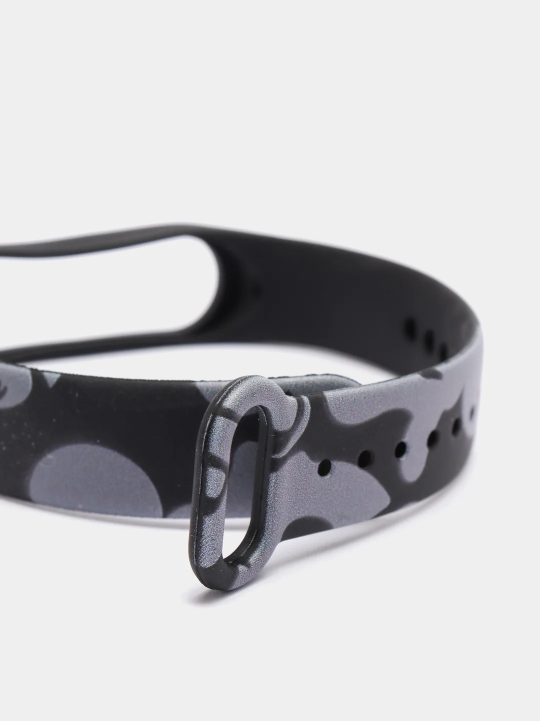 Угольный силиконовый ремешок с принтом для Xiaomi Mi Band 7 / 3 / 4 / 5 / 6