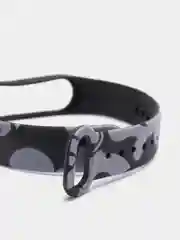 Угольный силиконовый ремешок с принтом для Xiaomi Mi Band 7 / 3 / 4 / 5 / 6