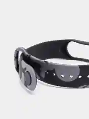 Угольный силиконовый ремешок с принтом для Xiaomi Mi Band 7 / 3 / 4 / 5 / 6