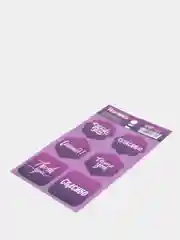 Фиолетовый наклейки новогодние для ежедневника, цветов и подарков на Новый год