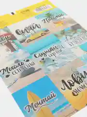 Лазурный наклейки новогодние для ежедневника, цветов и подарков на Новый год