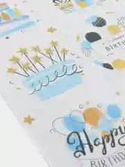 Ледяной наклейки новогодние для ежедневника, цветов и подарков на Новый год