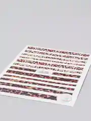 Бордовый наклейки для ногтей леопард