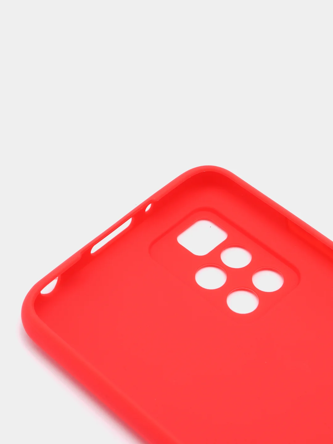 Красный чехол силиконовый Xiaomi Redmi 10 / Редми 10 матовый, цветной