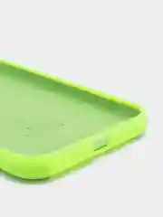 Лайм чехол Silicone Case iPhone 11 с защитой камеры с бархатной подкладкой
