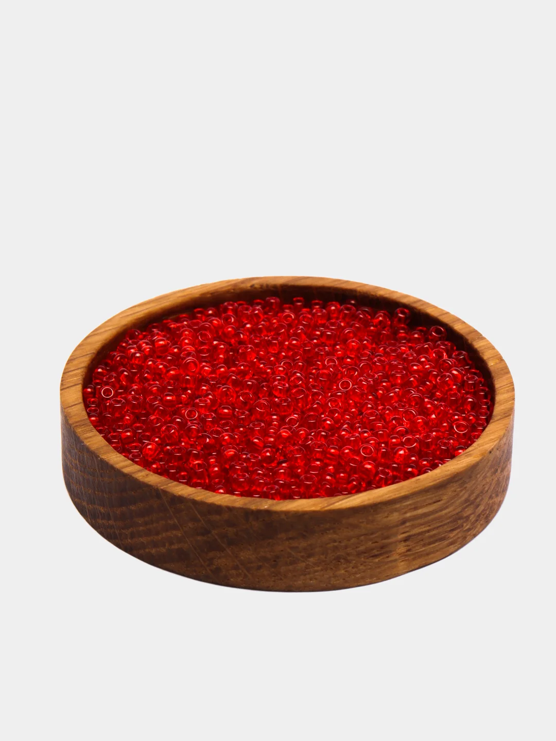 Красный чешский бисер Preciosa 10/0, Natural transparent (10, 50 грамм)