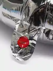 Серебряный воздушный шар "Цифра 6" 40-100 см, фольгированные