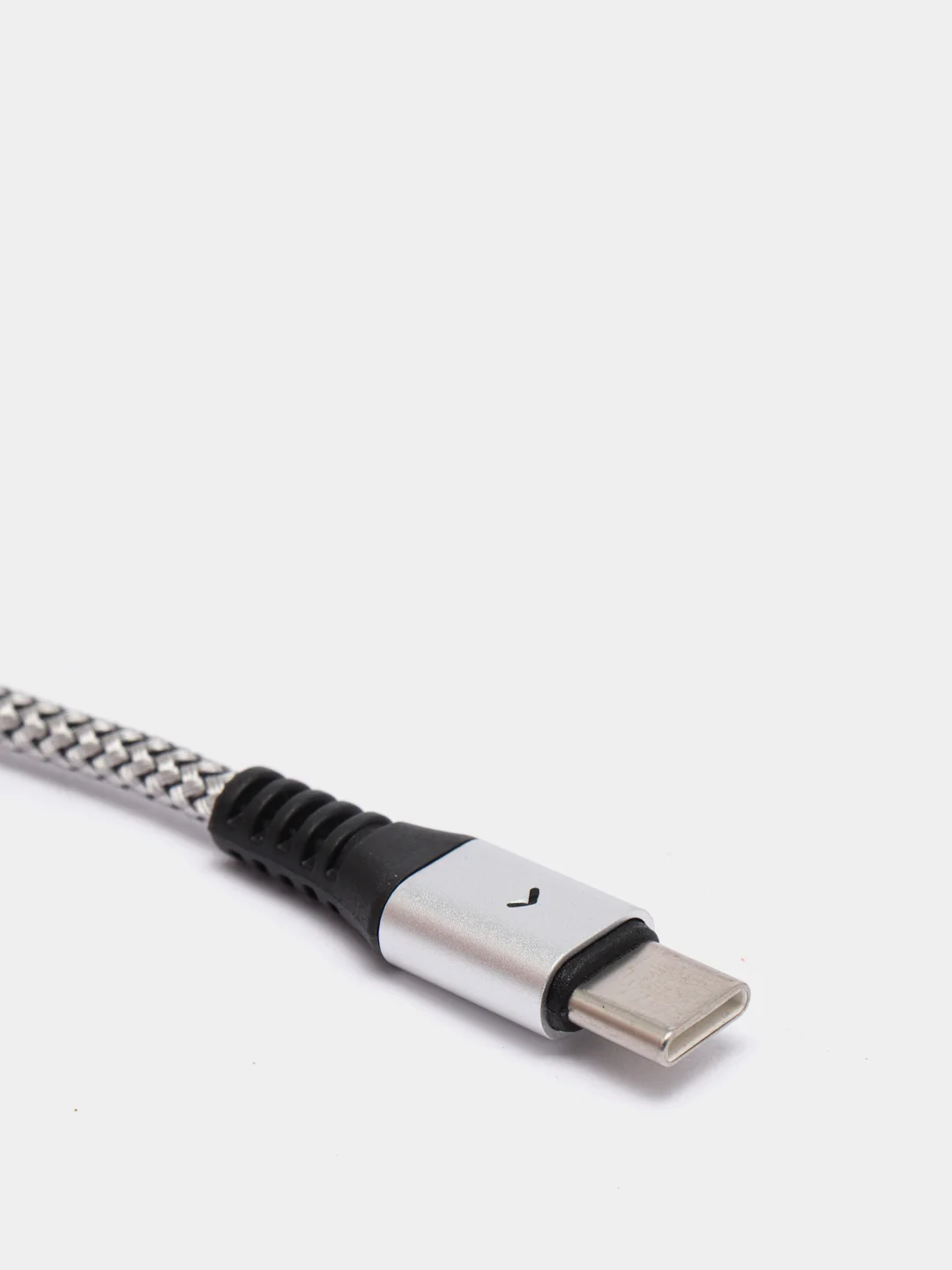 Серебряный кабель для зарядки телефона Micro-USB