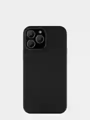 Черный силиконовый прозрачный чехол для iPhone 13 Pro Max