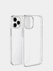 Силиконовый прозрачный чехол для iPhone 13 Pro Max