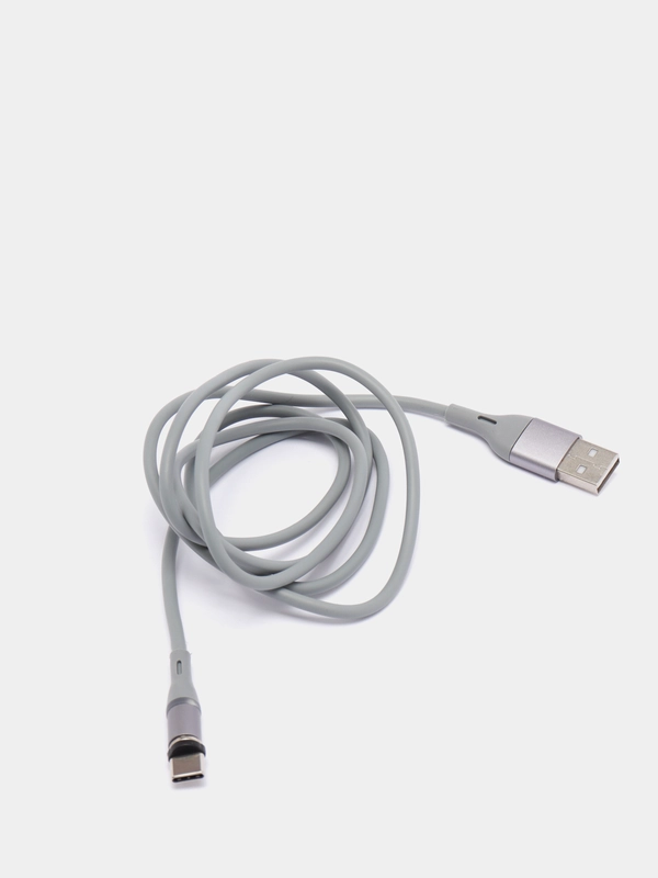 Кабель X-Cable магнитный USB 2.0 на TYPE-C, вращение 360 град, тканевый, LED
