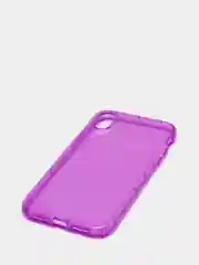 Фиолетовый чехол для iPhone 11, XR, 12, 13, 14, Pro, Max, Plus, 7, 8, SE 2020, неон, с защитой камеры