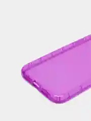 Фиолетовый чехол для iPhone 11, XR, 12, 13, 14, Pro, Max, Plus, 7, 8, SE 2020, неон, с защитой камеры