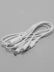 Белый кабель зарядный HOCO X25 "3-в-1" (Type-C/Lightning/MicroUSB, для iPhone и Android)