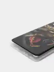 Серый чехол Samsung Galaxy M32 / A22 (Самсунг Галакси М32 / А22), силиконовый с рисунком