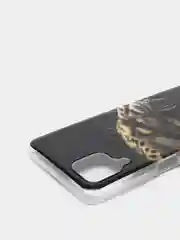 Серый чехол Samsung Galaxy M32 / A22 (Самсунг Галакси М32 / А22), силиконовый с рисунком