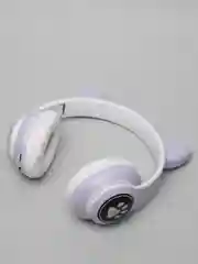 Лавандовый беспроводные Bluetooth наушники с кошачьими светящимися ушками Cat Ear