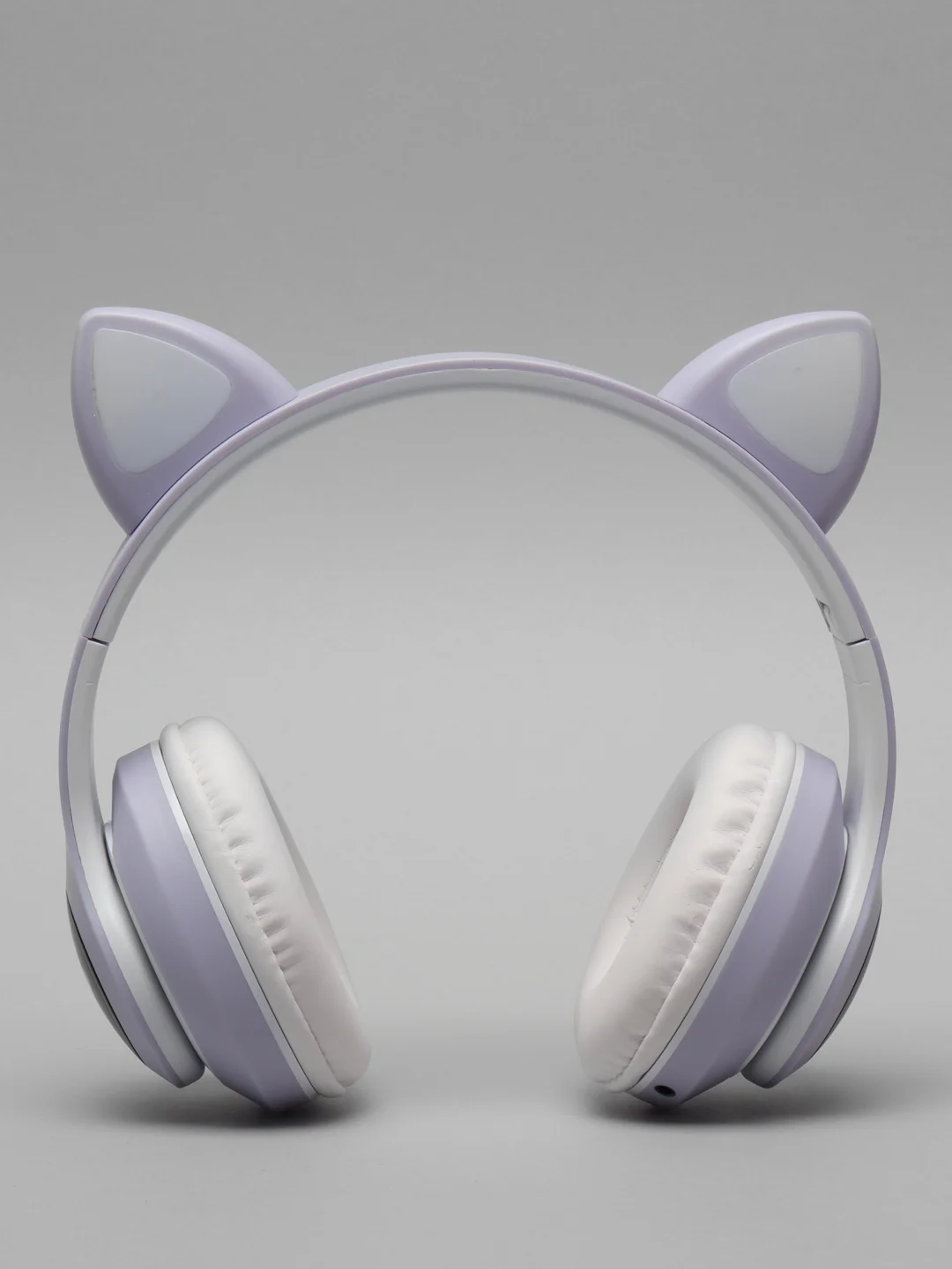 Лавандовый беспроводные Bluetooth наушники с кошачьими светящимися ушками Cat Ear