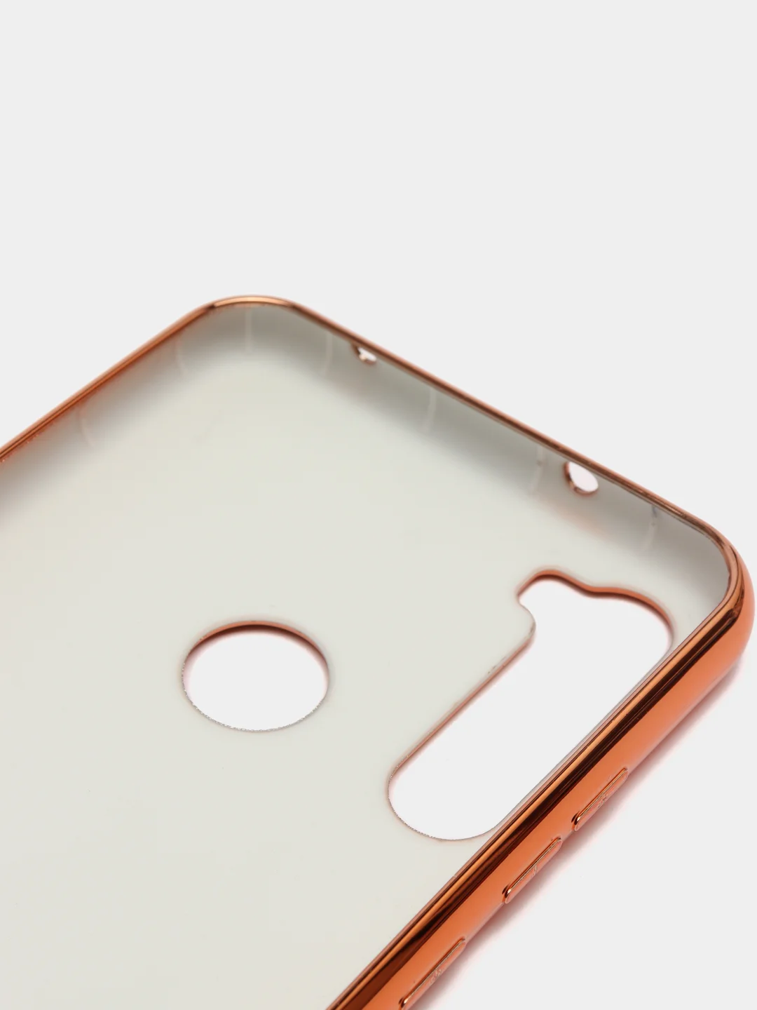Оранжевый чехол Xiaomi Redmi Note 8T цветной, силиконовый, с глянцевой рамкой (Редми Нот 8Т)