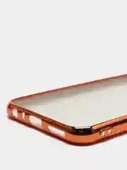 Оранжевый чехол Xiaomi Redmi Note 8T цветной, силиконовый, с глянцевой рамкой (Редми Нот 8Т)
