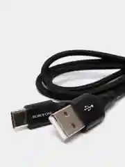 Черный кабель зарядный Borofone BX20 (1m, Micro-USB/Type-C/Lightning) для Android и Apple iPhone