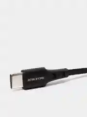 Черный кабель зарядный Borofone BX20 (1m, Micro-USB/Type-C/Lightning) для Android и Apple iPhone