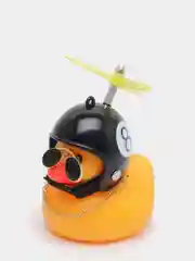 Угольный уточка в шлеме с пропеллером, игрушка в машину