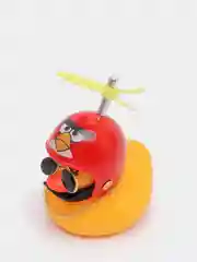Красный уточка в шлеме с пропеллером, игрушка в машину