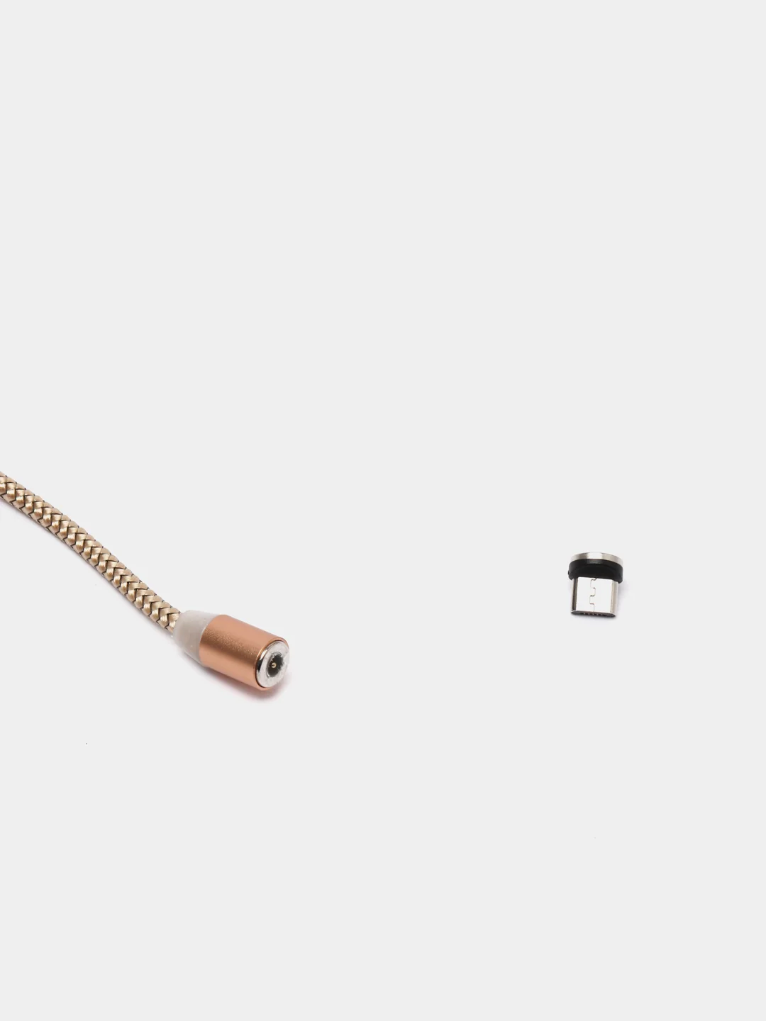 Золотой кабель для зарядки X-cable, магнитный, 2.1 А, 360 + магнитный коннектор-разъем