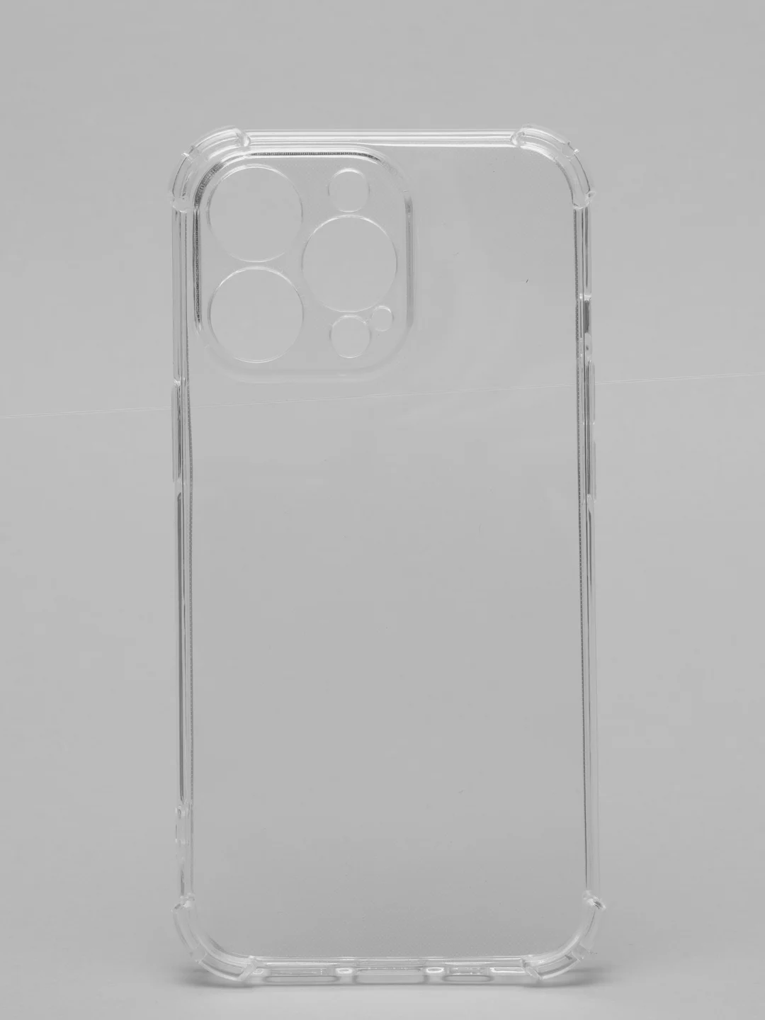 Чехол противоударный на Apple iPhone 13 Pro, силиконовый, прозрачный, с защитой камеры