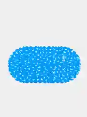 Синий коврик резиновый для ванной комнаты