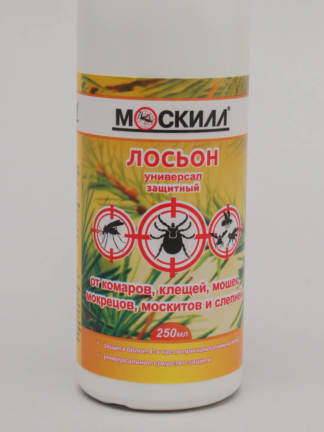 Лосьон-спрей Moskill / "Москилл" от комаров и клещей универсальный, 250 мл