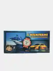 Синий конверты для денег Мужские  8,2х17 см