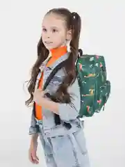 Зеленый рюкзак детский 3-6 лет, 14 видов