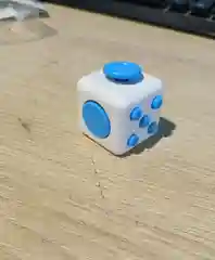 Голубой кубик антистресс Fidget Cube