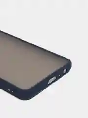 Темно-синий чехол для Samsung Galaxy A32 4G, Галакси А32, пластиковый матовый с цветными кнопками