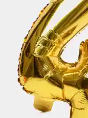 Золотой фольгированный шар Цифра, 16 дюймов